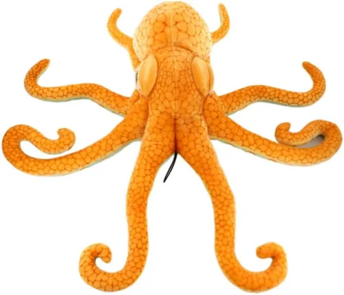 Miniatura 4 de YunNasi Pulpo de peluche grande animal marino de peluche realista pulpo suave juguete para niños 31.5 pulgadas