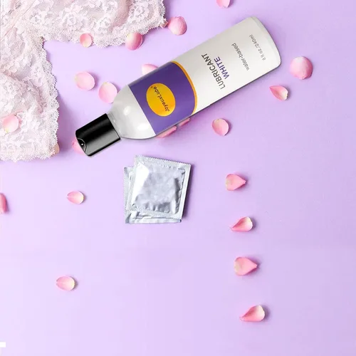 Miniatura 5 de Lubricante blanco a base de agua de 8 onzas líquidas, cremoso sin aroma, lubricante de gel natural de larga duración, suave y resbaladizo