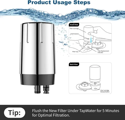 Miniatura 8 de Paquete de 2 filtros de repuesto para grifo Brita® 36311 Sistema de filtración de agua del grifo compatible con filtros de repuesto Brita® 36313