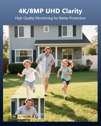 Miniatura 9 de Cámara de seguridad PoE complementaria 4K 8MP para sistemas PoE NVR, cámara de expansión IP bala, gran angular de 130°, audio de 2 vías, detección