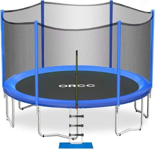 Miniatura 12 de ORCC Trampolín para niños, capacidad de peso de 1200 libras, trampolín al aire libre 16, 15, 14, 12, 10, 8 pies, trampolines para niños y adultos