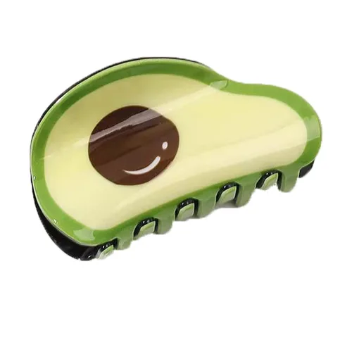 Miniatura 19 de Pinzas de garra de manzana, pinzas de pelo de melocotón jugoso, pinzas de pelo de frutas, pinzas de pelo de acetato para mujeres, pinzas pequeñas