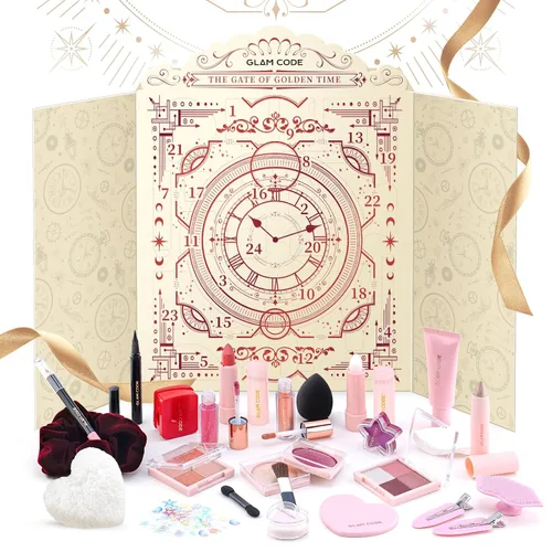 Miniatura 11 de Glam Code Calendario de Adviento de maquillaje de 24 días 2025, juego de regalo de maquillaje de belleza para adolescentes y mujeres adultas, Azul