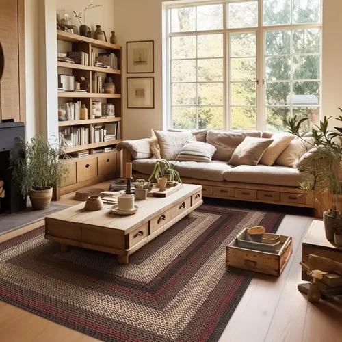 Miniatura 41 de Alfombra ovalada trenzada gris humo de 20 x 30 pulgadas, lavable para interiores y exteriores, decoración campestre para cocinas y entradas