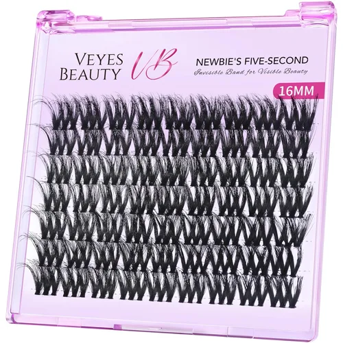 Miniatura 9 de VEYESBEAUTY Xtreme - Extensiones de pestañas individuales esponjosas, pestañas de volumen en capas 3D, banda delgada e invisible, pestañas de visón