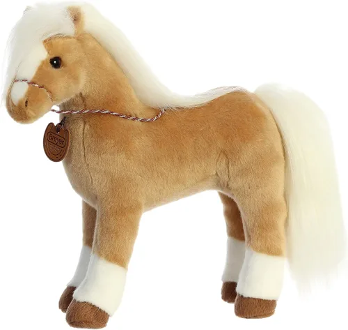 Miniatura 6 de Aurora Exquisito animal de peluche Breyer Morgan - Detalles realistas - Juego imaginativo - Marrón 13 pulgadas