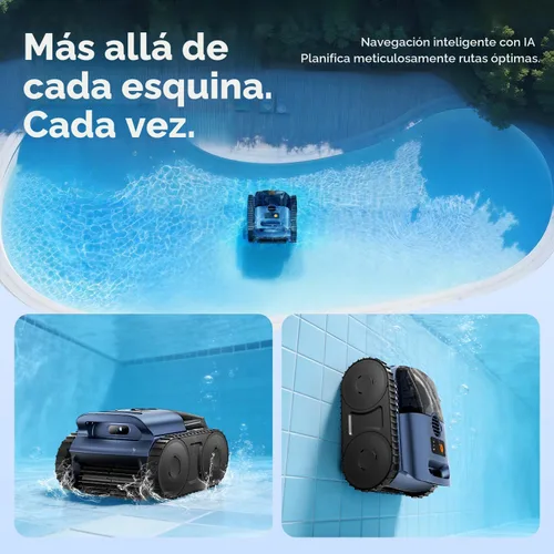 Miniatura 7 de [Lanzamiento 2026] Aspiradora robótica automática de piscina para piscinas enterradas y sobre el suelo, aspiradora de piscina de escalada en pared