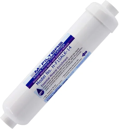 Cartucho de repuesto de filtro de agua alcalina | Cartucho mineral para sistema de filtros de agua alcalina | Minerales esenciales para agua (1,