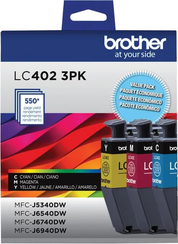 Miniatura 13 de Brother Cartucho de tinta negro de alto rendimiento LC402XLBK genuino