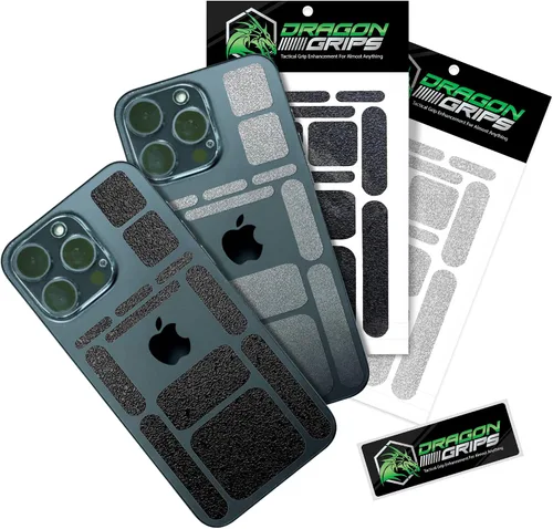 Miniatura 9 de Dragon Grips 13 piezas de cinta de agarre de goma rectangular, pegatinas de agarre gomosas para estuche de teléfono, mouse, pistola, herramientas