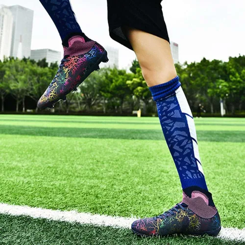 Miniatura 5 de ESXGED Zapatos de fútbol ligeros de moda para mujer, zapatos de fútbol para hombre, cómodos, zapatos de pinchos, para entrenamiento, atléticos