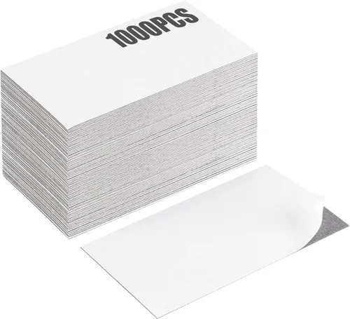Miniatura 8 de Imanes de tarjetas de visita de 2 x 3.5 pulgadas para despegar y pegar, cinta magnética autoadhesiva, convierte las tarjetas de identificación