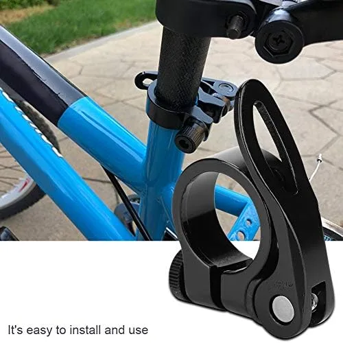 Miniatura 8 de VGEBY1 Abrazadera de tija de sillín de bicicleta, abrazadera de poste de asiento de liberación rápida de aleación de aluminio Quick Releas para tija