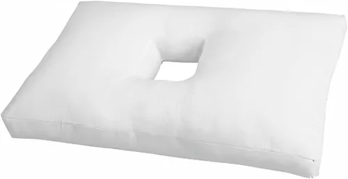 Miniatura 8 de SleepEasy - Almohada CNH de algodón cómoda con orificio para las orejas para dormir de lado, alivio de presión y dolor, ergonómica, transpirable e
