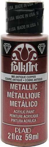 Miniatura 19 de FolkArt Pintura Acrílica Metálica para Manualidades, Fucsia Chispeante 60 ml Pintura Premium con Acabado Metálico, Perfecta para Aplicar Fácilmente