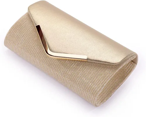 Miniatura 4 de ERIJUNOR Bolso de mano para mujer, clásico sobre de noche, brillante, fiesta de novia, baile de graduación, bolso cruzado