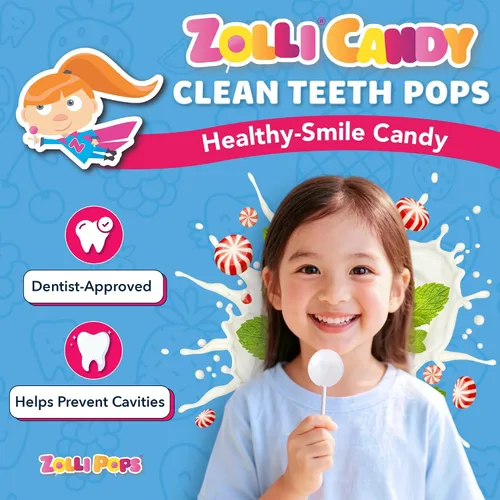 Miniatura 3 de Zollipops Clean Teeth Pops - Paletas sin azúcar, sin colorantes, aptas para dieta cetogénica y diabética, golosinas aprobadas por dentistas