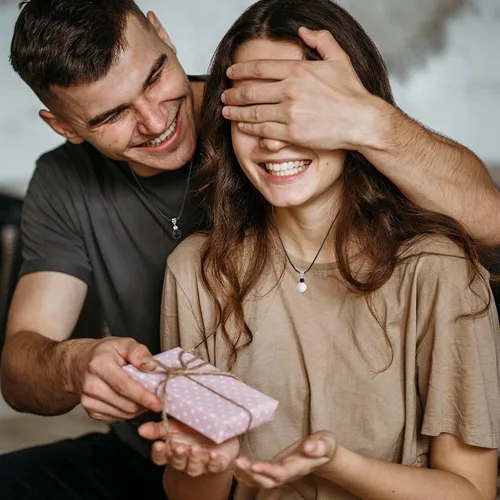 Miniatura 2 de Tarsus Collar para parejas, collares de relación a juego, prométele ella, regalos de joyería para pareja, novio, novia, mujeres, hombres, amistad