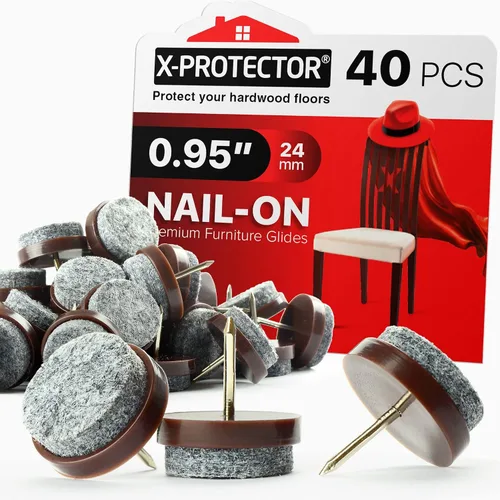 Miniatura 13 de X-Protector Almohadillas para Muebles con Martillo de Clavos - Martillo Magnético Pequeño con Garra para Instalar Protectores de Piso para Patas