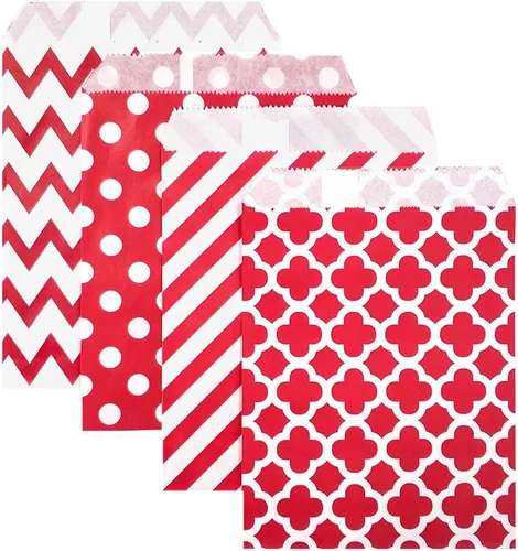 Miniatura 12 de KEYYOOMY 100 bolsas amarillas para bufé de dulces, pequeñas bolsas de galletas, bolsas de papel de lunares para bodas, fiestas de cumpleaños