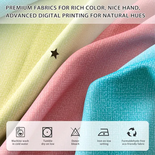 Miniatura 2 de XiDi Cortinas opacas para dormitorio de niñas, diseño de princesa unicornio arcoíris, 72 pulgadas de largo, rosa/azul