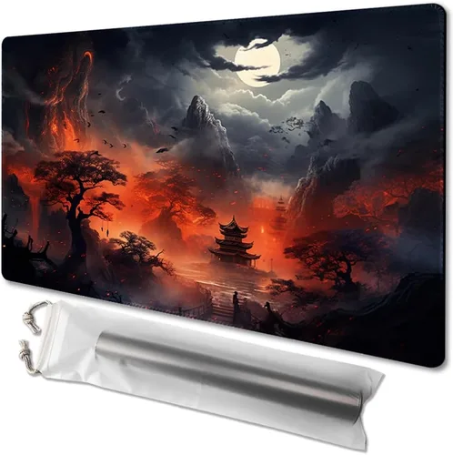 MTG - Tapete de juego tamaño 24 x 14 pulgadas, bolsas de almacenamiento antideslizantes, ideal para entusiastas de los juegos de cartas, tapete de