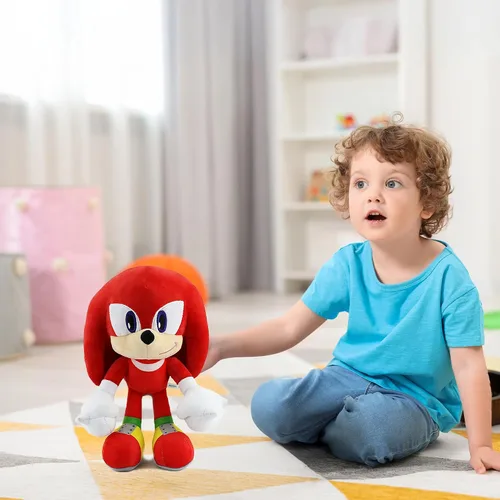 Miniatura 8 de Juguete de Peluche Rojo Súper Suave Animal de Peluche - Regalo de Cumpleaños Peluches El Peluche para Niños y Niñas que Aman - 12'' (Rojo)