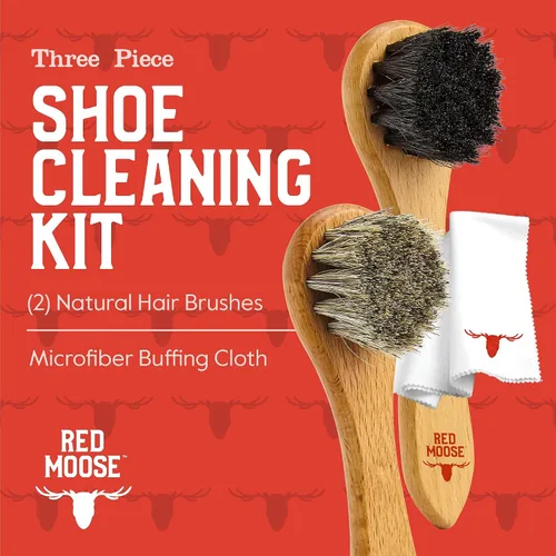Miniatura 2 de RED MOOSE Crema para botas y zapatos - Kit de pulido para zapatos de cuero - Haz que tus zapatos brillen - Fabricado en los EE.UU