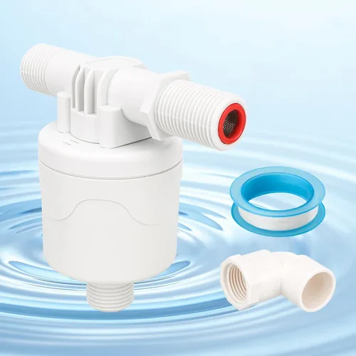 Miniatura 5 de Baomain Válvula de flotador de agua de 1/2 pulgada, entrada lateral, montaje externo, contador automático de nivel de agua para tanque de agua
