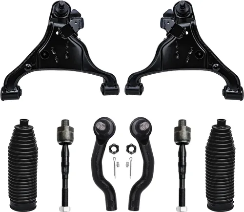 Miniatura 65 de Detroit Axle - Kit de brazos de control de extremo delantero de 8 piezas para Dodge Dakota 00-04, Durango 00-03, 4 brazos de control superior e