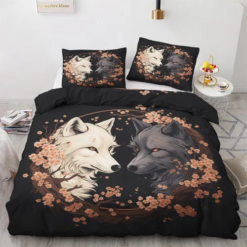 Miniatura 14 de Funda de edredón abstracta tamaño individual Juego de ropa de cama de arte colorido 2 piezas Funda de edredón con patrón de microfibra suave