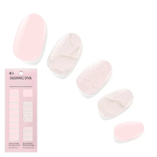 Miniatura 16 de Dashing Diva Flor Azul - Tiras de uñas de gel brillantes, sin rayos UV, resistentes al astillado, de larga duración, juego de manicura de 3 piezas
