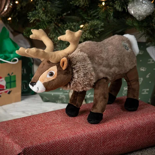Miniatura 2 de The Petting Zoo - Muñeco de renos de peluche, regalos para niños, animales del zoológico Wild Onez, juguete de peluche Zoologee de reno de 12