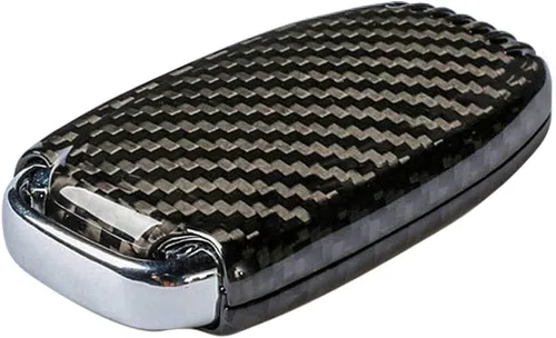 Miniatura 5 de Funda para llavero de fibra de carbono genuina para Audi A4 A4L A5 A6 A6L A7 A8 Q5 Q8 R8 RS4 RS5 RS6 RS7 S4 S5 S6 S7 S8 SQ5 Smart Car Remote Key Fob
