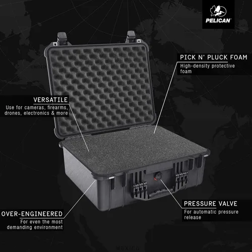 Miniatura 3 de Pelican Funda para cámara 1550 con espuma (negro)