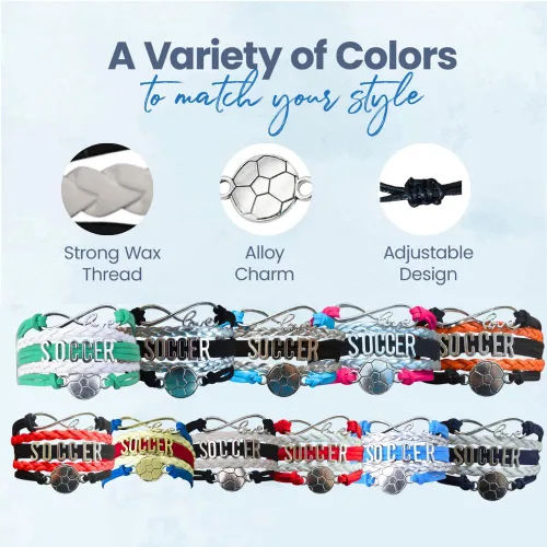 Miniatura 11 de Sportybella - Pulsera de fútbol ajustable, regalo para jugadores