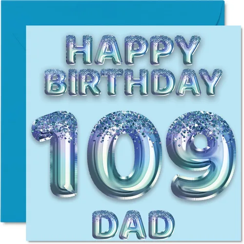 Miniatura 251 de Stuff4 Tarjeta de primer cumpleaños para niños, globo de fiesta con purpurina azul, tarjetas de feliz cumpleaños para niño de 1 año, nieto, hijo, 57