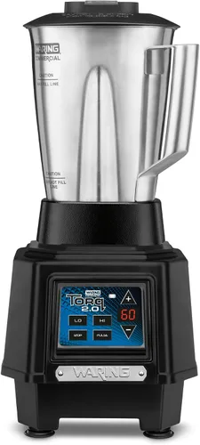 Miniatura 8 de Waring Commercial Torq Blender, motor de 2 caballos de fuerza, controles electrónicos del panel táctil y temporizador, tarro de copoliéster de 48