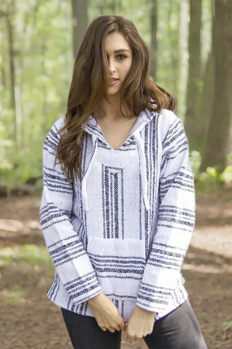 Miniatura 2 de Sudadera con capucha tipo Baja mexicana unisex