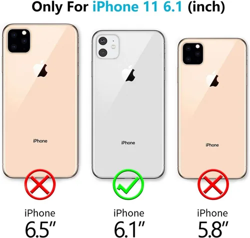 Miniatura 2 de Funda impermeable para iPhone 11 con protector de pantalla, protector de cuerpo completo, a prueba de golpes, a prueba de polvo, a prueba de Negro