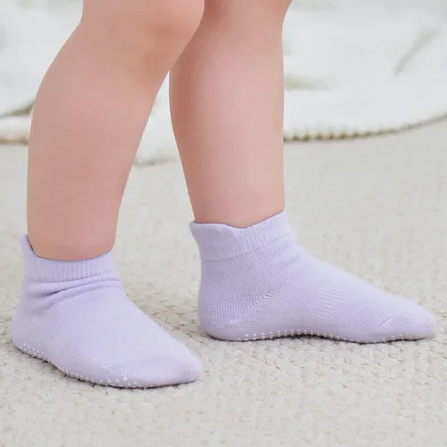 Miniatura 5 de Zaples - Calcetines altos hasta el tobillo para bebé con base antideslizante, unisex