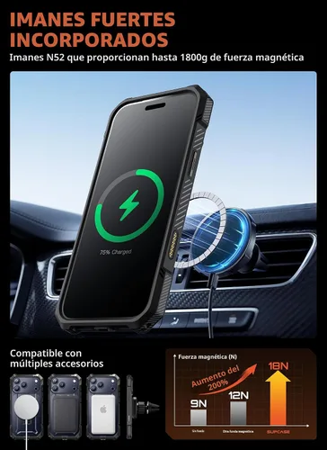 Miniatura 6 de SUPCASE Funda para iPhone 17 Pro Max con Soporte (Unicorn Beetle Grip), [Cubierta de Control de Cámara] [Compatible con MagSafe]