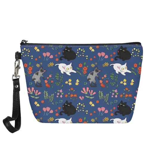 Miniatura 31 de Mumeson Patrón personalizado para mujer, bolsa de cosméticos de viaje, estuche de maquillaje, organizador de neceser de tocador