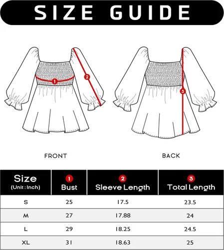 Miniatura 6 de noflik Women's Ruffle Flowy Peplum Babydoll Blouse Top