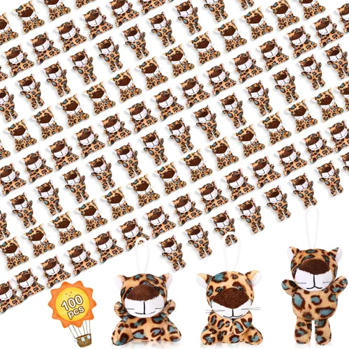 Miniatura 13 de Zhanmai 100 piezas de mini animales de peluche a granel, juguetes de animales pequeños, llaveros para fiestas, huevos de Pascua para niños