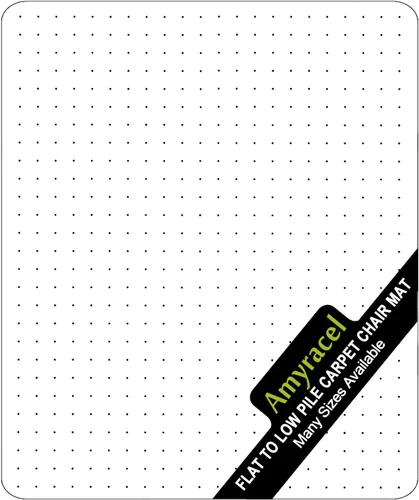Miniatura 13 de Amyracel Tapete para silla de alfombra, 48 x 30 pulgadas, tapete transparente para silla de escritorio de computadora para suelos alfombrados