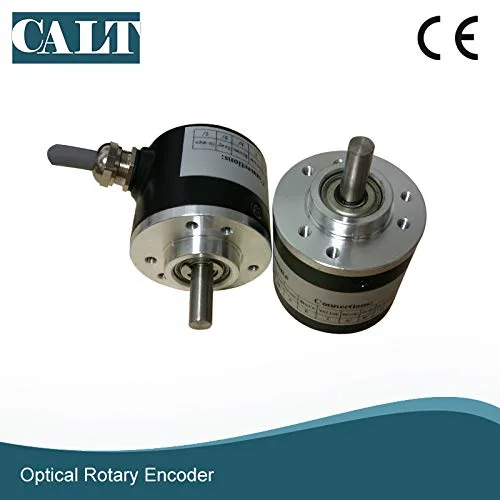 Miniatura 2 de CALT Codificador de eje de 0.236 in 2000 PPR Pushpull HTL Conductor de línea Salida universal Señal de 6 vías 5-26Vdc Suministro