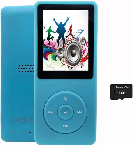 Miniatura 11 de Reproductor de MP3 de 64 GB con altavoz, auriculares, reproductor de música portátil para niños, soporte para grabación de voz, imagen, video, libro