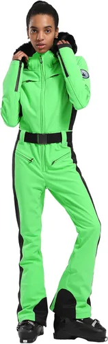 Miniatura 16 de GSOU SNOW Womens Ski Suit One Piece Snowsuit Snowboard Slim Insulated Jumpsuit Jacket Waterproof Windproof for Outdoor Sports