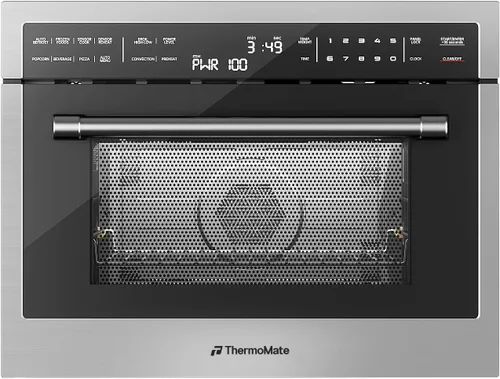 Combinación de horno de convección y microondas integrado de 24 pulgadas, ThermoMate de 1.6 pies cúbicos de pared para horno de microondas, 1000